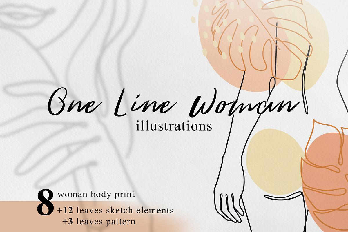 Abstract Female One Line Art, a Decorative Illustration by WalnutBird (Photo 1 of 5)
