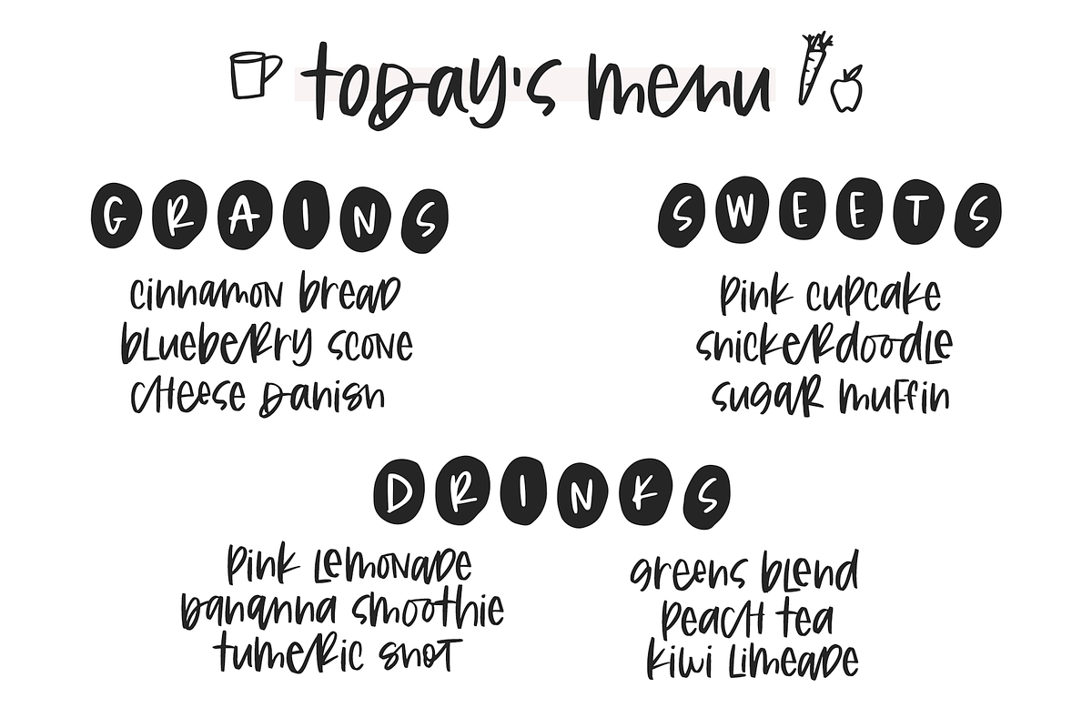 Farmland Fresh Duo and Doodles Font preview 8