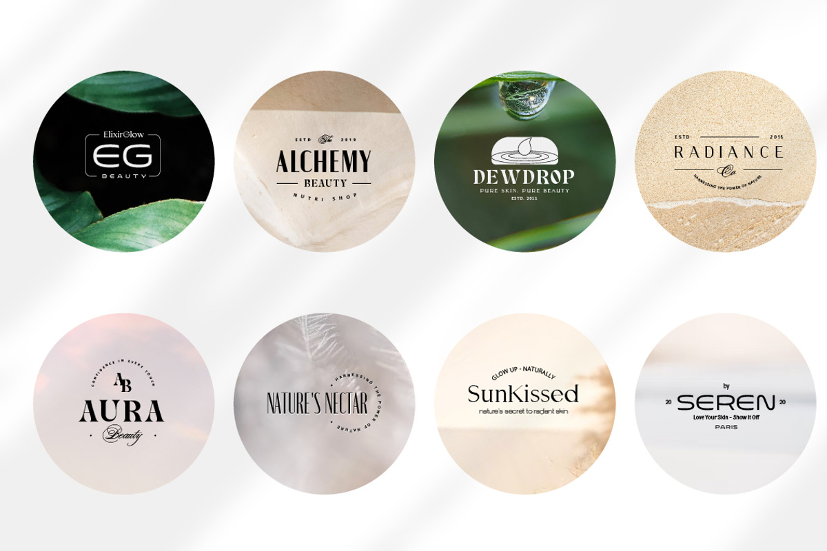 12 Elegant Feminine Cosmetic logo, a Branding & Logo Template by Jiwstudio (Photo 2 of 7)