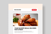 Food Delivery Email Newsletter, an UI Kit Template by MightyDesign (Thumbnail 2 of 9)