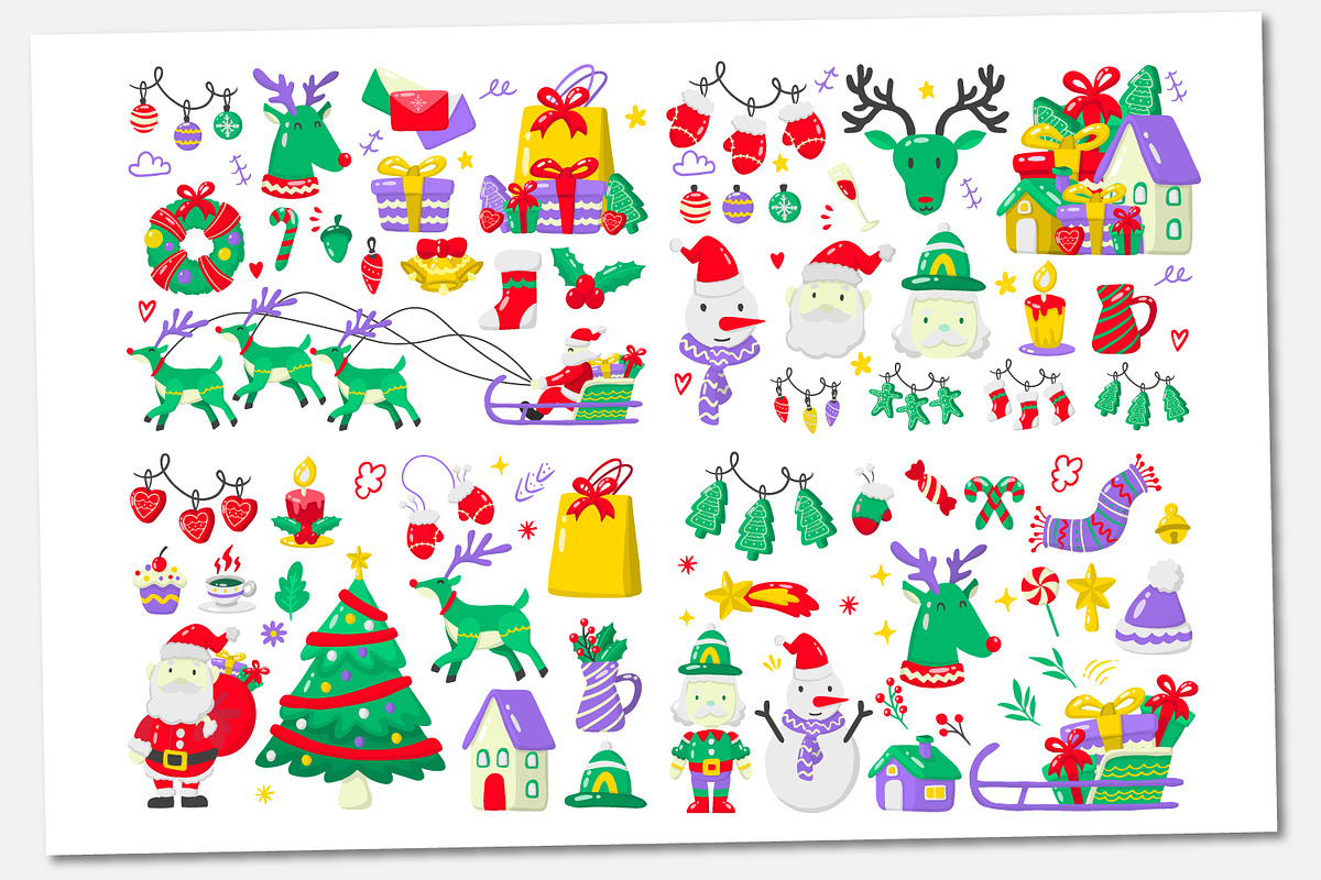 187 Christmas Elements, a Decorative Illustration by Toonsteb (Photo 6 of 28)
