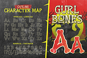 Gurl Bones - Spooky Bone Display, a Symbol Font by Artisan Themes (Thumbnail 5 of 11)