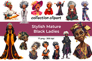 Stylish Mature Black Ladies, a Person Illustration by InkyQueenArt (Thumbnail 1 of 5)