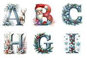 Christmas Alphabet Png Bundle, an Illustration by SinaCreation (Thumbnail 4 of 7)