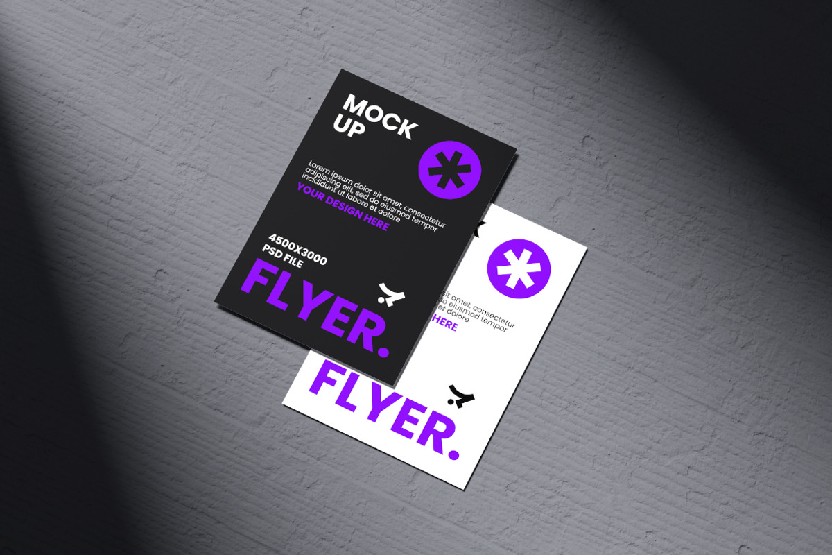 Flyer Mockup, an Advertising Mockup by Rielismee (Photo 3 of 5)