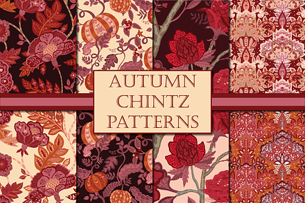 Autumn Chintz Patterns, a Pattern Graphic by RachelStudio