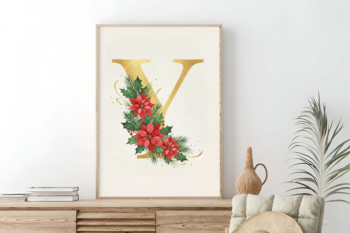 Elegant Christmas Alphabet Sublimati, an Illustration by SinaCreation (Photo 5 of 7)
