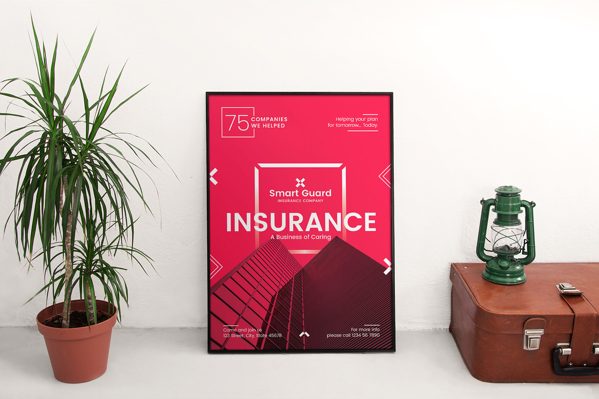 Mega Bundle | Insurance Company, a Poster Template by Amber Graphics (Photo 21 of 21)