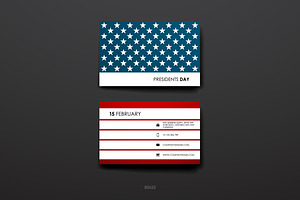 Presidents Day Business Cards