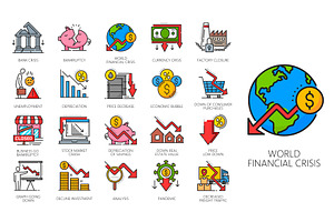 Economic crisis and money loss, a Finance Illustration by Vector Tradition