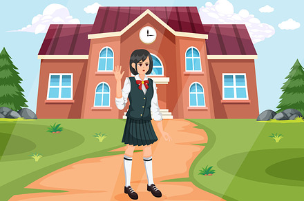 Back to School Flat Illustration