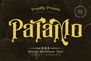 Patamo - Blackletter Font