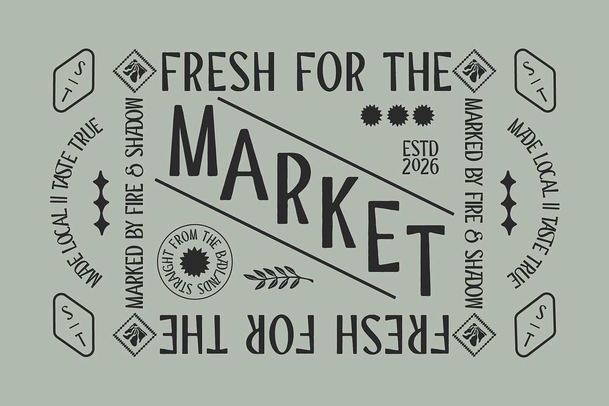 ST Camino Frontera - Western Display, a Sans Serif Font by Type it Easy (Photo 5 of 11)