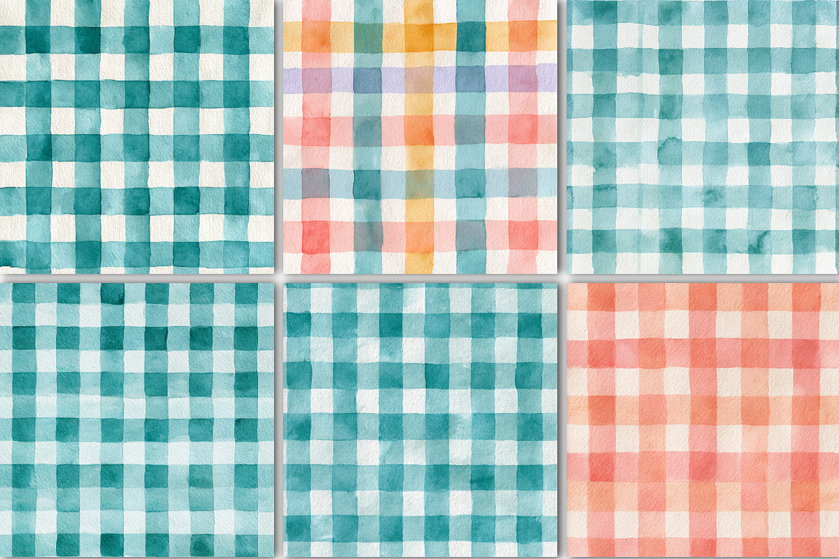 Blue Gingham Pattern, a Pattern Graphic by Black Bird Studio (Photo 4 of 6)