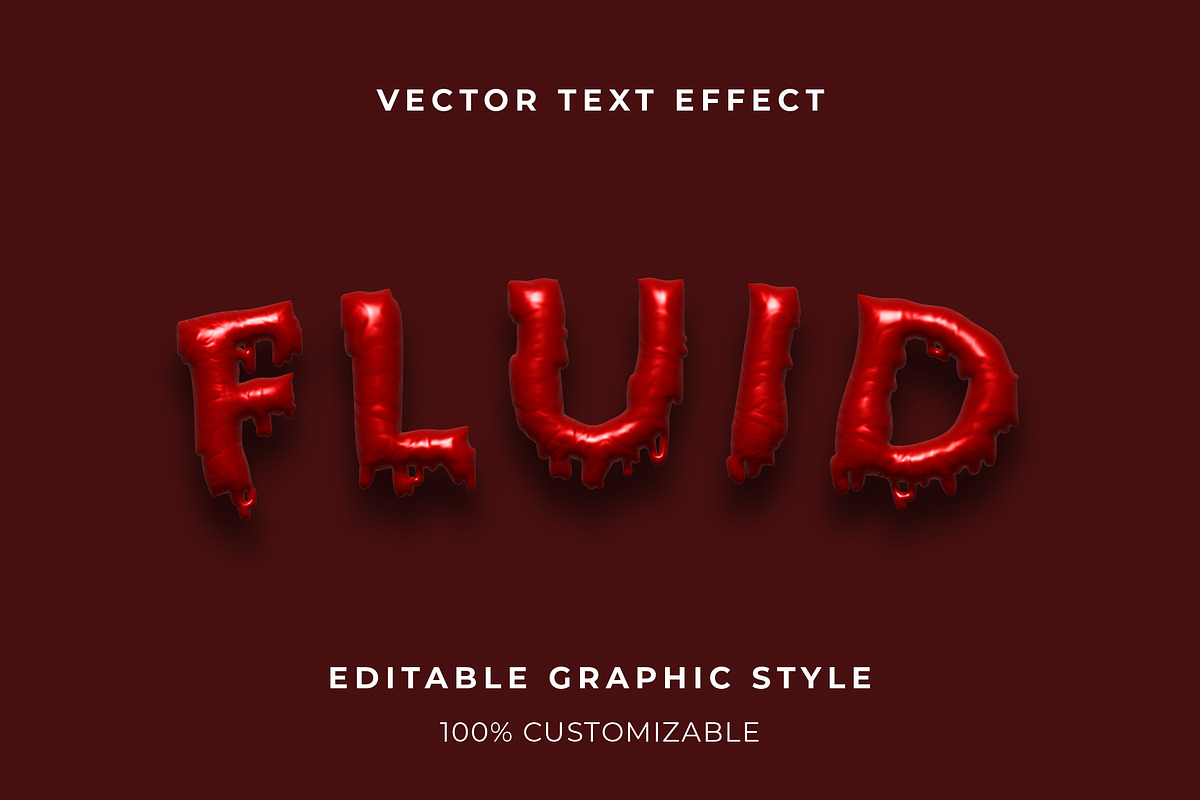 Thick Gel 3D Blood Text Effect