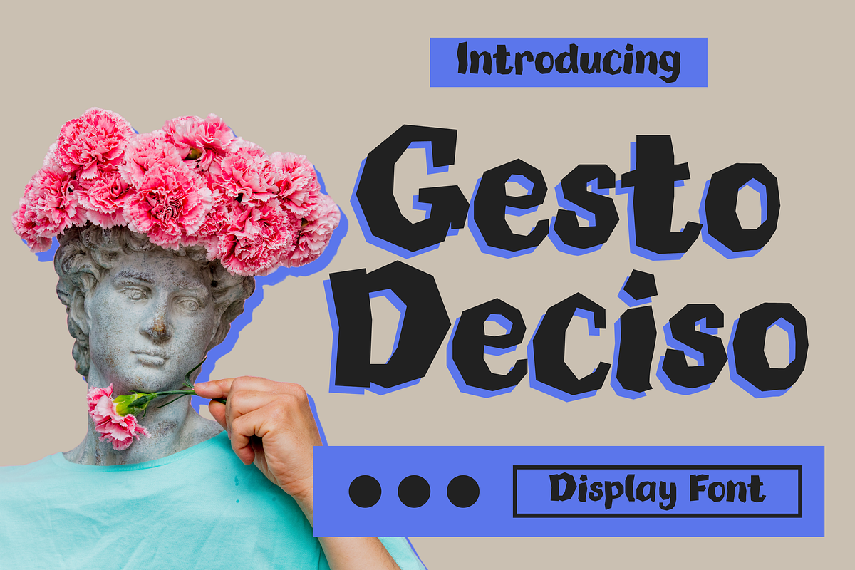 Gesto Deciso Faceted Display Font, a Handwritten Font by Artolabs (Photo 1 of 10)