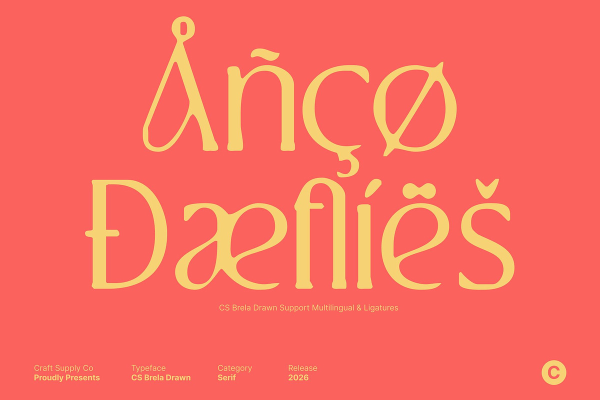 CS Brela Drawn, a Serif Font by Craft Supply Co. (Photo 6 of 8)
