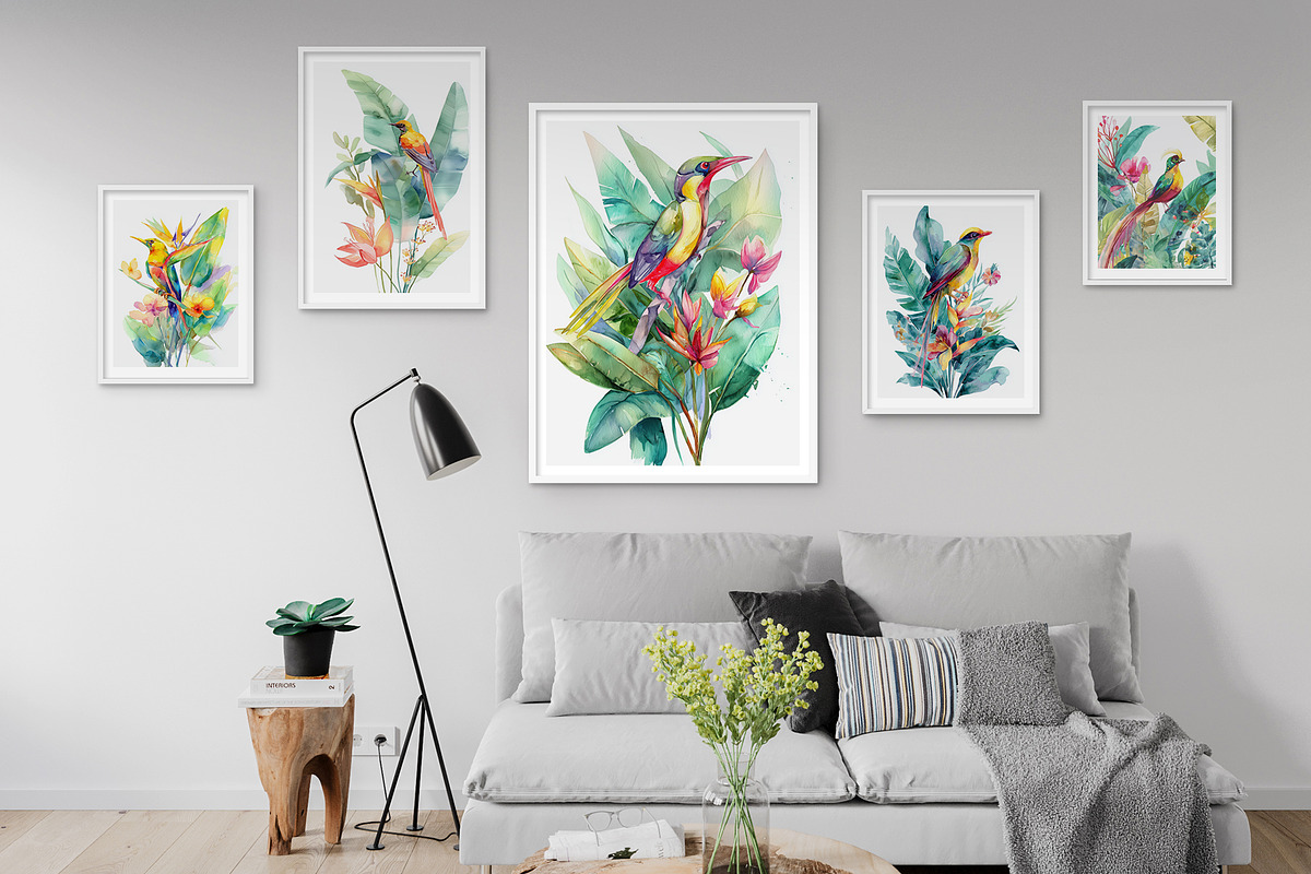 Exotic Botanical Bird Illustration, a Decorative Illustration by Housui Patterns (Photo 12 of 12)