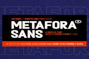METAFORA SANS - 50% OFF, a Sans Serif Font by Dirtyline Studio (Thumbnail 2 of 11)