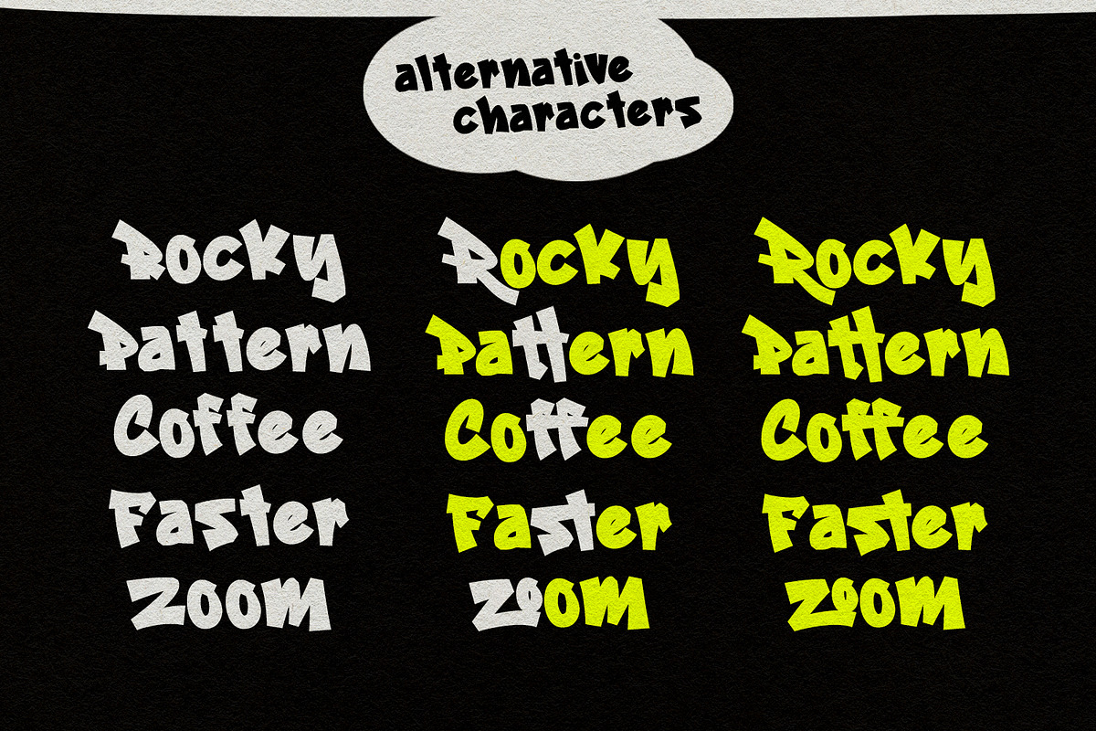 Ruizoo Gun Graffiti Type, a Handwritten Font by Maulana Creative (Photo 3 of 7)