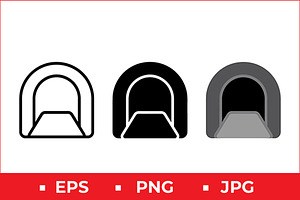 Tunnel Archway Icons, a Solid Icon by Artonix