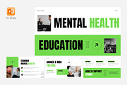 Mental Health Education Powerpoint, a Presentation Template by Eklip Studio (Thumbnail 1 of 6)