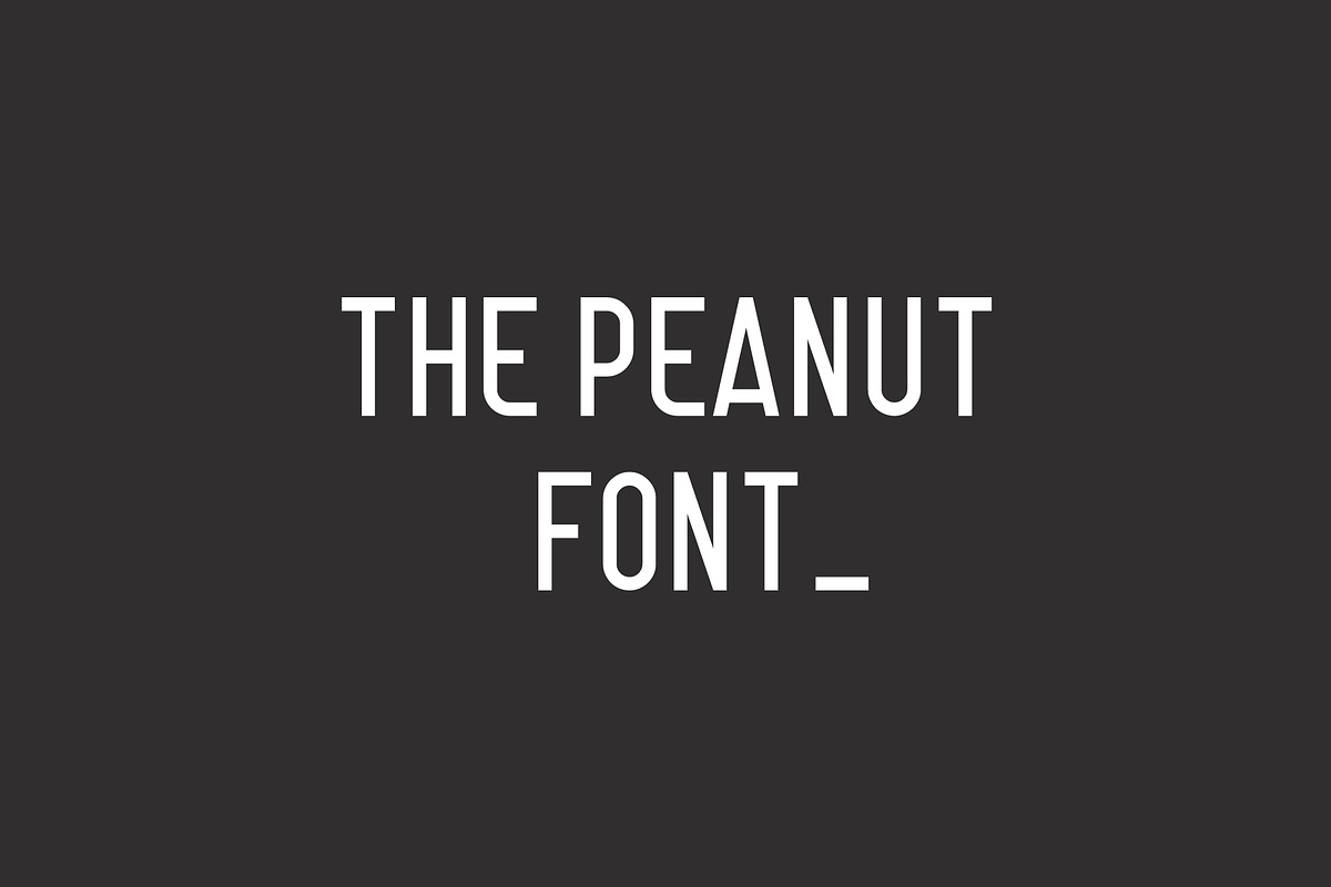 The Peanut Font