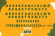 Bata – Fun Display Typeface, a Sans Serif Font by Almarkhatype (Thumbnail 2 of 8)