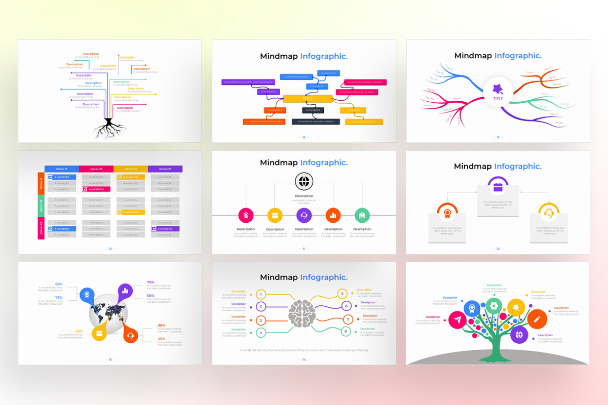 Mindmap PowerPoint Infographic, a Presentation Template by Digitcase x Wealthwells (Photo 3 of 4)