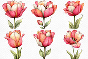 Whimsical Spring Tulip Flower Clipar, an Illustration by Craft Nest (Thumbnail 4 of 11)