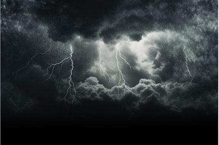 Electrifying Storm cloud bolt mockup, a Nature Photo by Ylivdesign