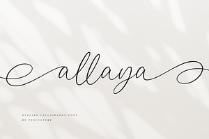 Allaya Calligraphy Font