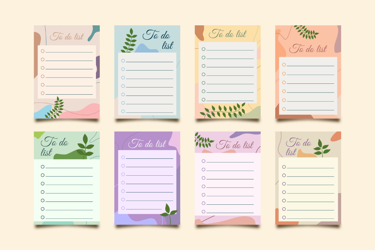 Floral To Do List Template, a Stationery Template by SefriMujiRahayu (Photo 2 of 3)