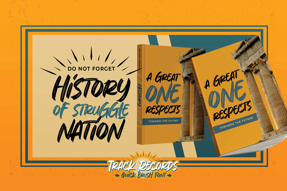 Track Records – Quick Brush Font, a Script Font by Almarkhatype (Photo 4 of 8)