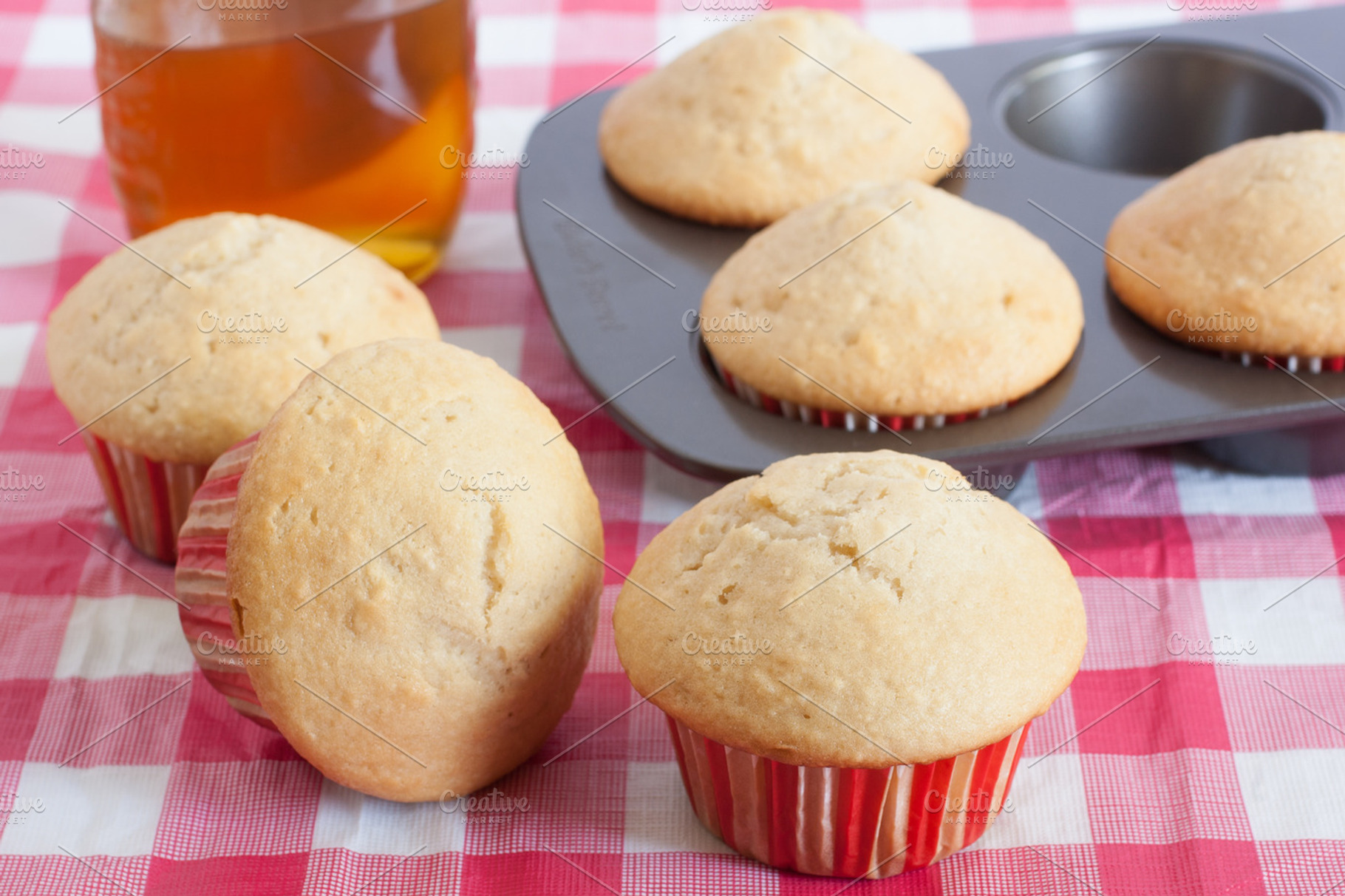 Honey muffins stock photo containing baked and bakery, a Food & Drink Photo by Southern Light