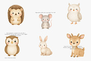 baby animals clipart set, an Animal Illustration by Pink Studio Art (Thumbnail 5 of 10)