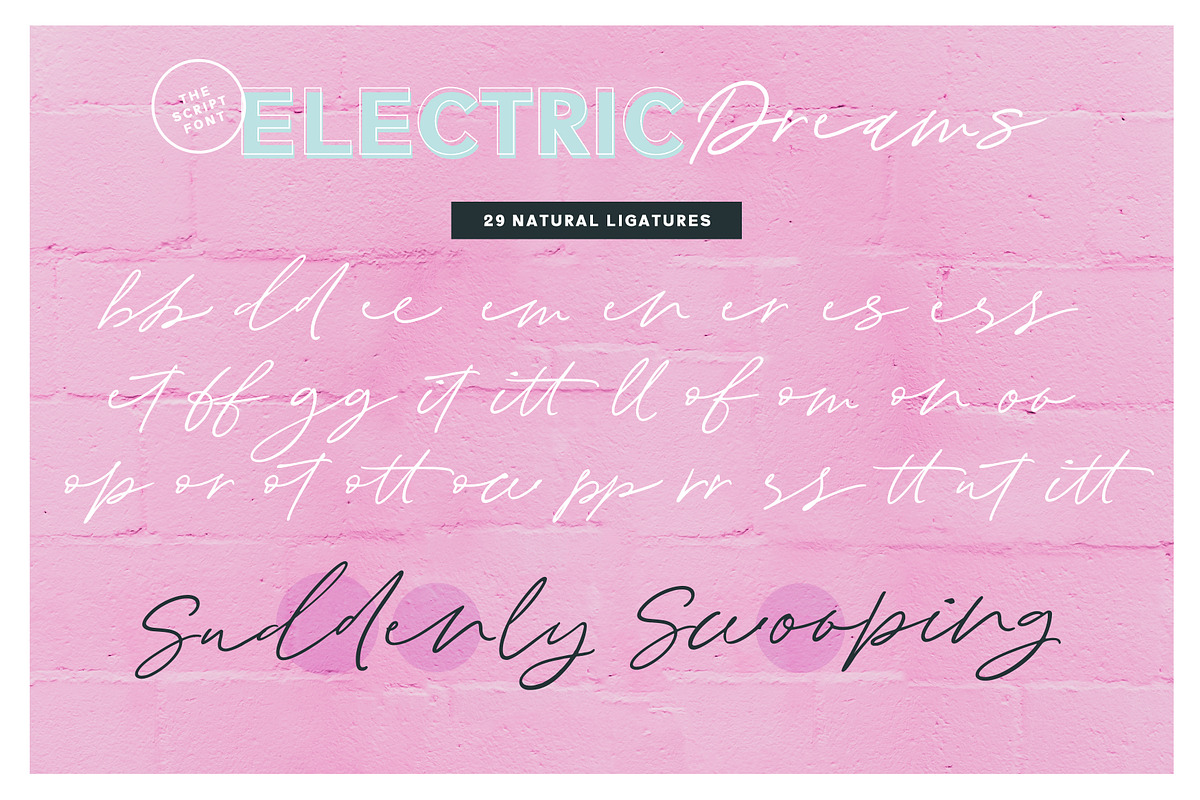 Electric Dreams Font Duo, a Sans Serif Font by Nicky Laatz (Photo 15 of 22)