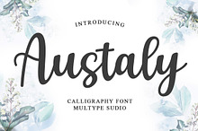 Austaly Calligraphy Font