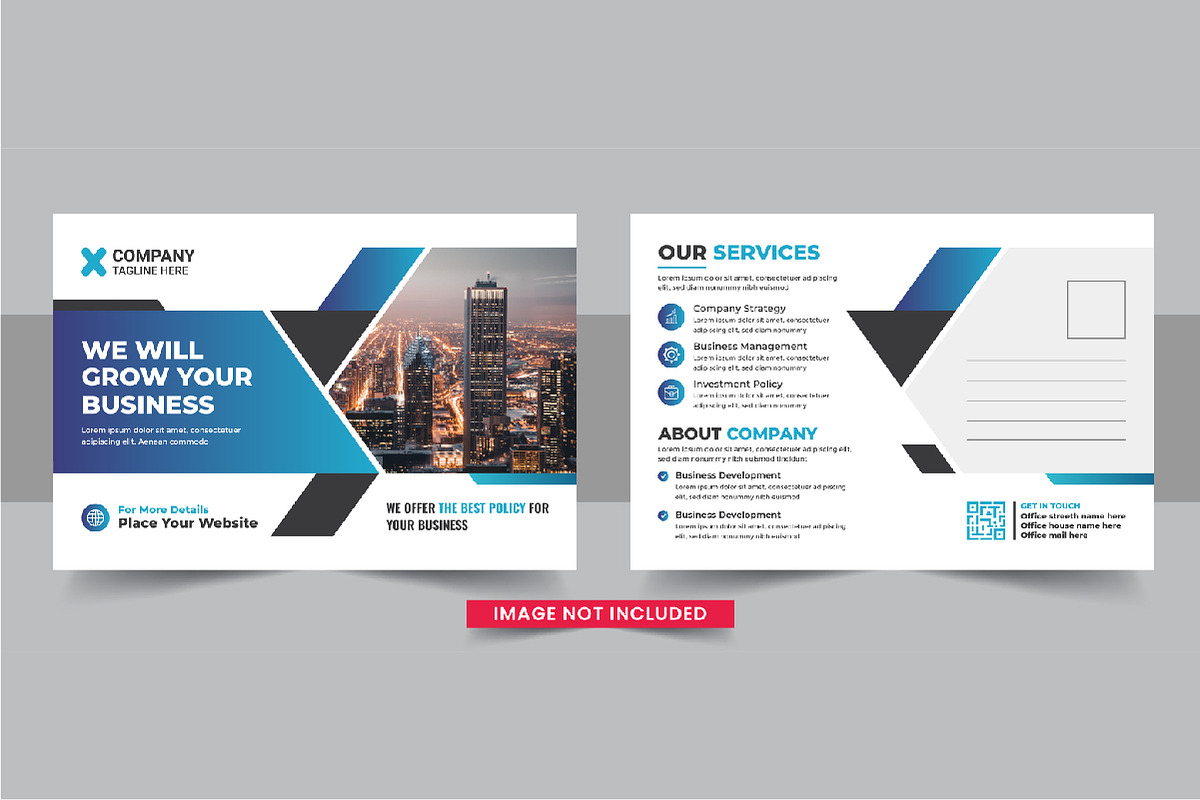 Business postcard design bundle, a Card Template by Pavel_design (Photo 6 of 11)