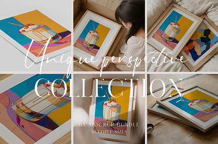 Frame Mockup Bundle - Close Ups, a Household Mockup by The White Space Co.