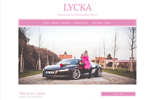 Lycka - Minimalist WordPress Theme