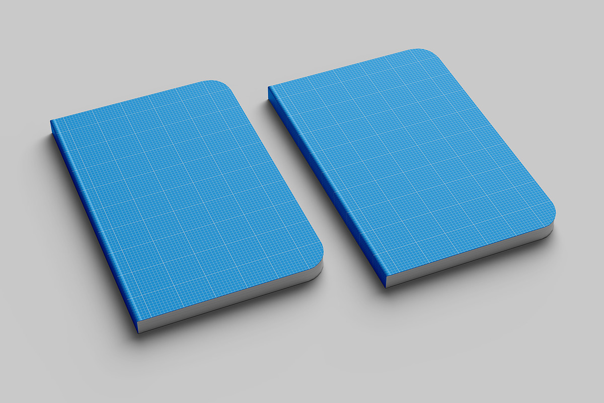 Notebook Mockup - 6 views, a Product Mockup by Illusiongraphic (Photo 12 of 20)