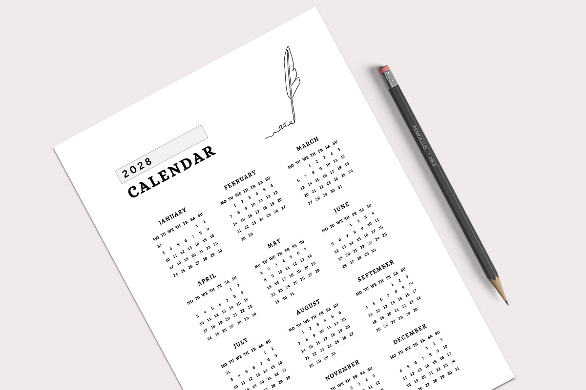 Calendar Template, a Stationery Template by Design Zone (Photo 3 of 3)