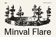 Minval Flare | Modern Flare Font, a Serif Font by Tiga Type (Thumbnail 1 of 14)