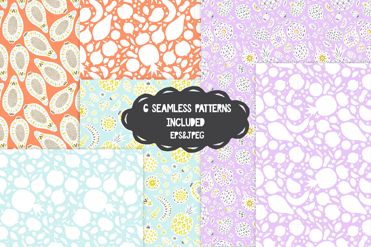 Linocut Fruit Silhouettes Collection, a Graphic by PicByKate (Photo 4 of 6)