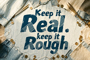 Bead Roks Denim - Built Rough, a Sans Serif Font by HypeWorksCo (Thumbnail 5 of 12)