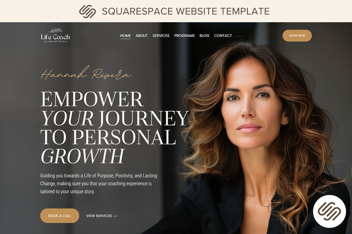 Squarespace Template Coach Website, a Squarespace Template by vectorocean (Photo 1 of 11)