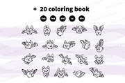 Bat Halloween Clipart Set, an Animal Illustration by Palau (Thumbnail 11 of 12)