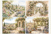 French Cottage Garden Watercolor Set, a Decorative Illustration by Euonia Meraki (Thumbnail 5 of 18)