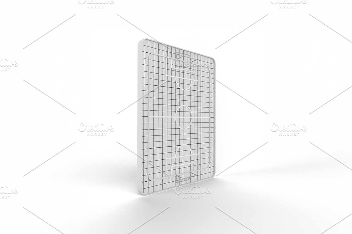 Cartoon Football Field Mockup, a Merchandise Mockup by Qaleb Studio (Photo 1 of 2)